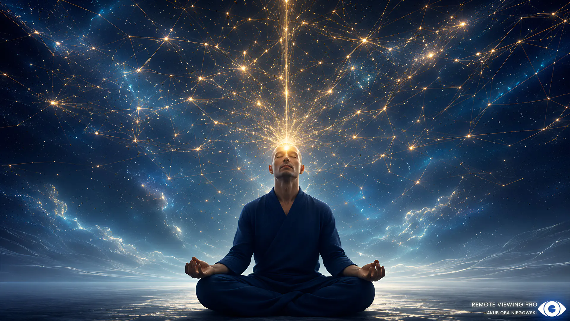 Conceptual artwork linking remote viewing and human consciousness