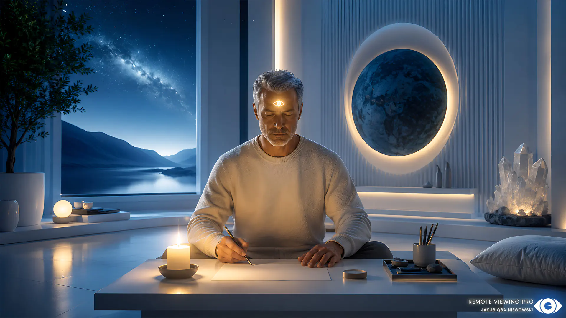 Illustration of the right conditions for a successful remote viewing session