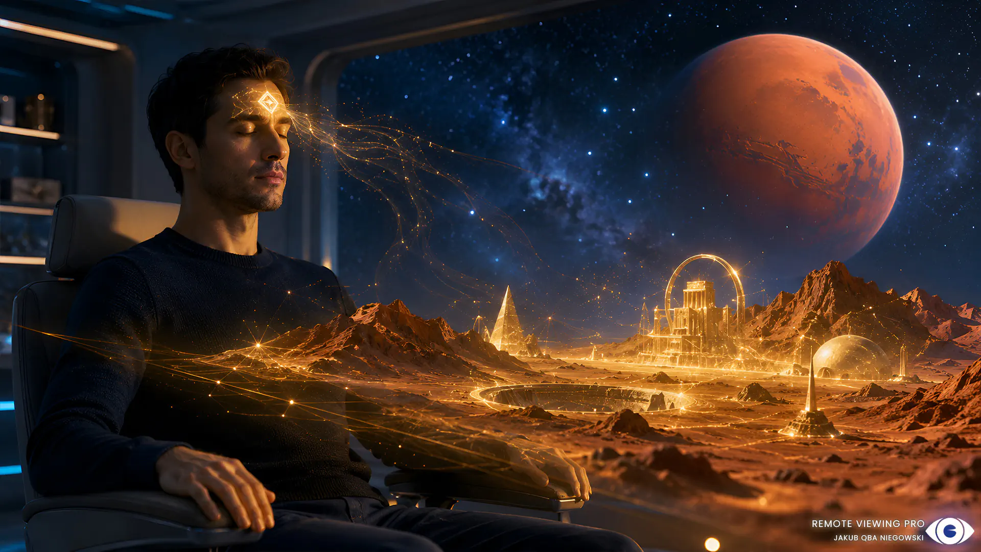 Artistic depiction of what remote viewers saw on Mars